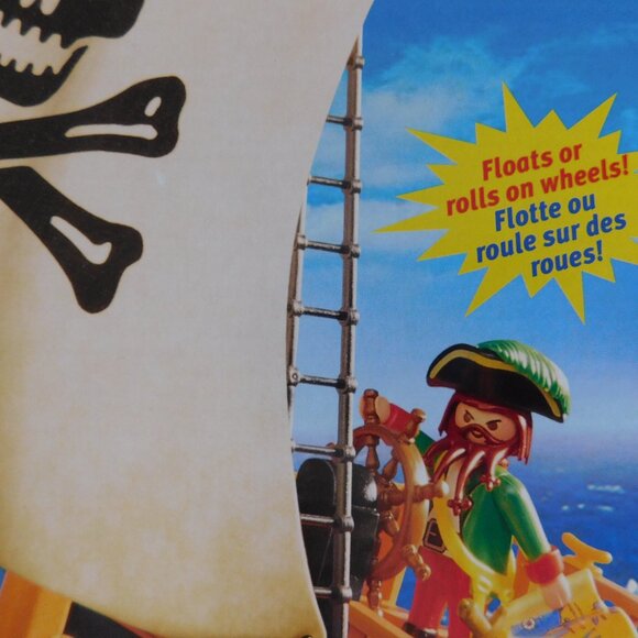 Rare PLAYMOBIL Skull Pirate Ship #5778 Buccaneer building toy BRAND NEW SEALED - Picture 4 of 16